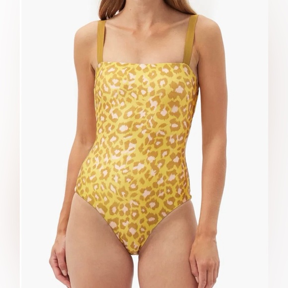 Zimmermann Other - ZIMMERMAN Carnaby Square Neck Leopard Print Swimsuit